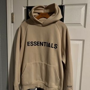 Tan Essentials hoodie Small men’s